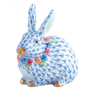 Herend Flower Bunny Blue