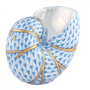 Herend Small Nautilus - Blue