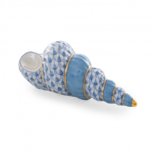 Herend Staircase Shell - Blue