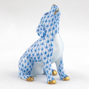 Herend Singing Beagle - Blue