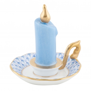 Herend Glowing Candlestick - Blue