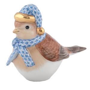 Herend Winter Bird - Blue