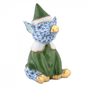 Herend Elf Piggy - Blue