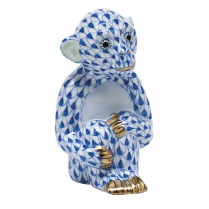 Herend Little Monkey - Sapphire