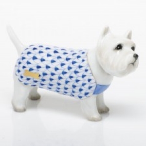 Herend West Highland Terrier - Sapphire