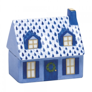 Herend Home Sweet Home Sapphire