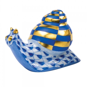 Herend Baby Snail - Sapphire