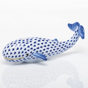 Herend Whale - Sapphire