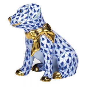 Herend Doggie Dazzle Sapphire