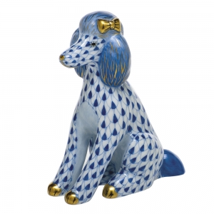 Herend Poodle - Sapphire