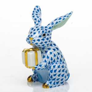 Herend Celebration Bunny - Sapphire