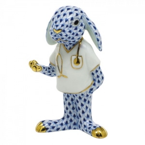 Herend Medical Bunny - Sapphire