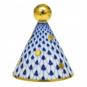 Herend Party Hat - Sapphire