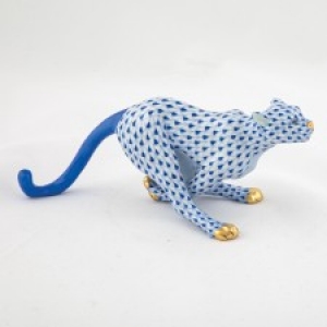 Herend Small Cheetah - Sapphire