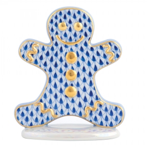 Herend Gingerbread Man - Sapphire