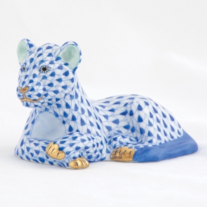 Herend Young Lion - Sapphire