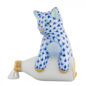 Herend Spilled Milk - Sapphire