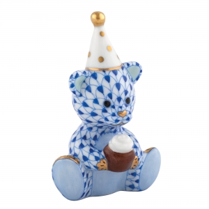 Herend Birthday Bear Sapphire