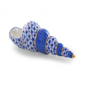Herend Staircase Shell - Sapphire