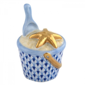 Herend Beach Bucket - Sapphire