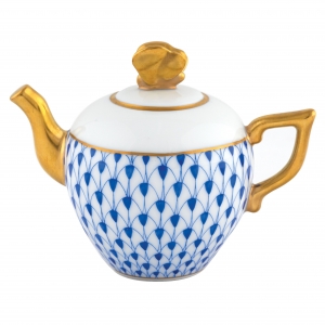 Herend Teapot Figure Sapphire