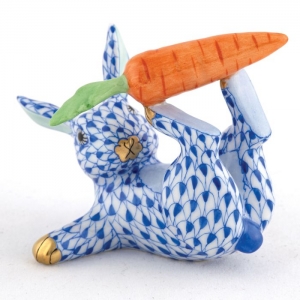 Herend Juggler Bunny - Sapphire