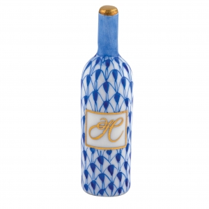 Herend Wine Bottle - Sapphire