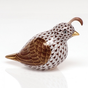 Herend California Quail - Chocolate