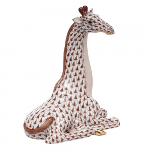 Herend Giraffe - Chocolate