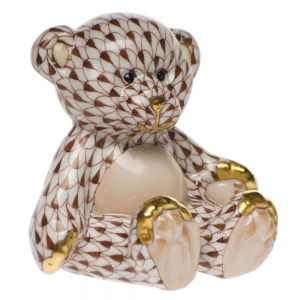 Herend Small Teddy Bear Chocolate