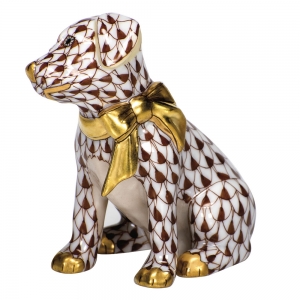 Herend Doggie Dazzle Chocolate
