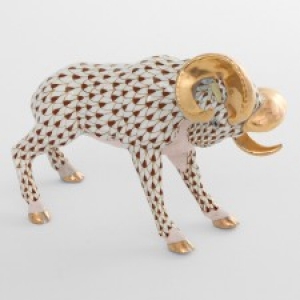Herend Charging Ram - Chocolate