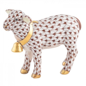 Herend Lamb with Bell - Chocolate