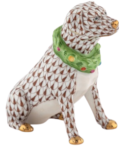 Herend Holiday Dog - Chocolate