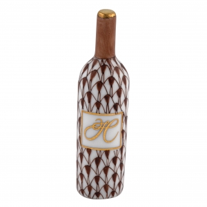 Herend Wine Bottle - Chocolate