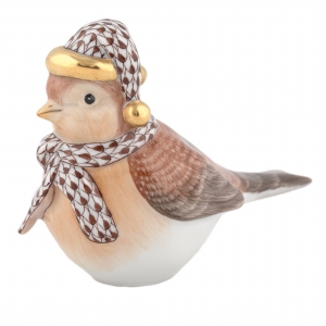 Herend Winter Bird - Chocolate