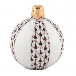 Herend Christmas Ornament - Chocolate