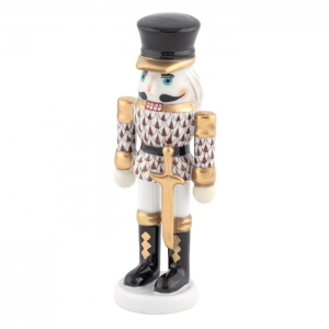 Herend Nutcracker With Sword - Chocolate