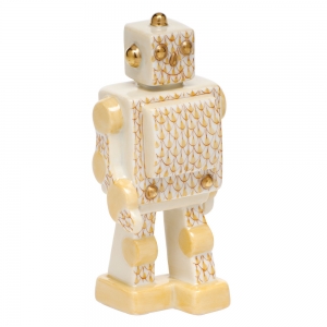 Herend Toy Robot - Butterscotch