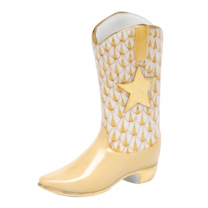 Herend Cowboy Boot - Butterscotch