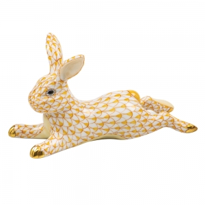 Herend Lounging Bunny - Butterscotch