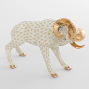 Herend Charging Ram - Butterscotch