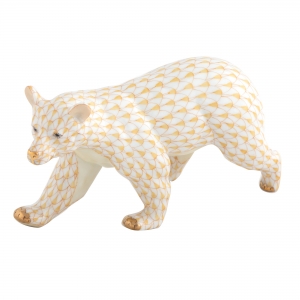 Herend Walking Bear Butterscotch