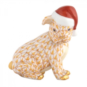 Herend Santa Puppy - Butterscotch