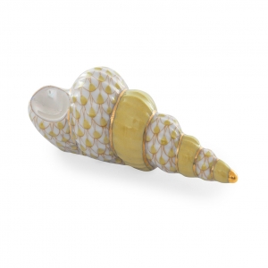 Herend Staircase Shell - Butterscotch