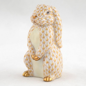 Herend Standing Lop Ear Bunny - Butterscotch