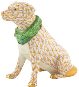 Herend Holiday Dog - Butterscotch