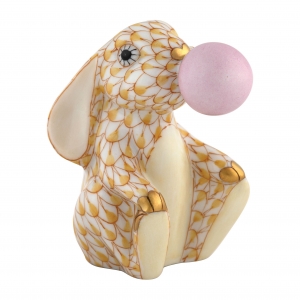 Herend Bubble Gum Bunny - Butterscotch