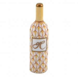 Herend Wine Bottle - Butterscotch
