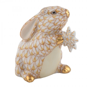 Herend Snowflake Bunny - Butterscotch